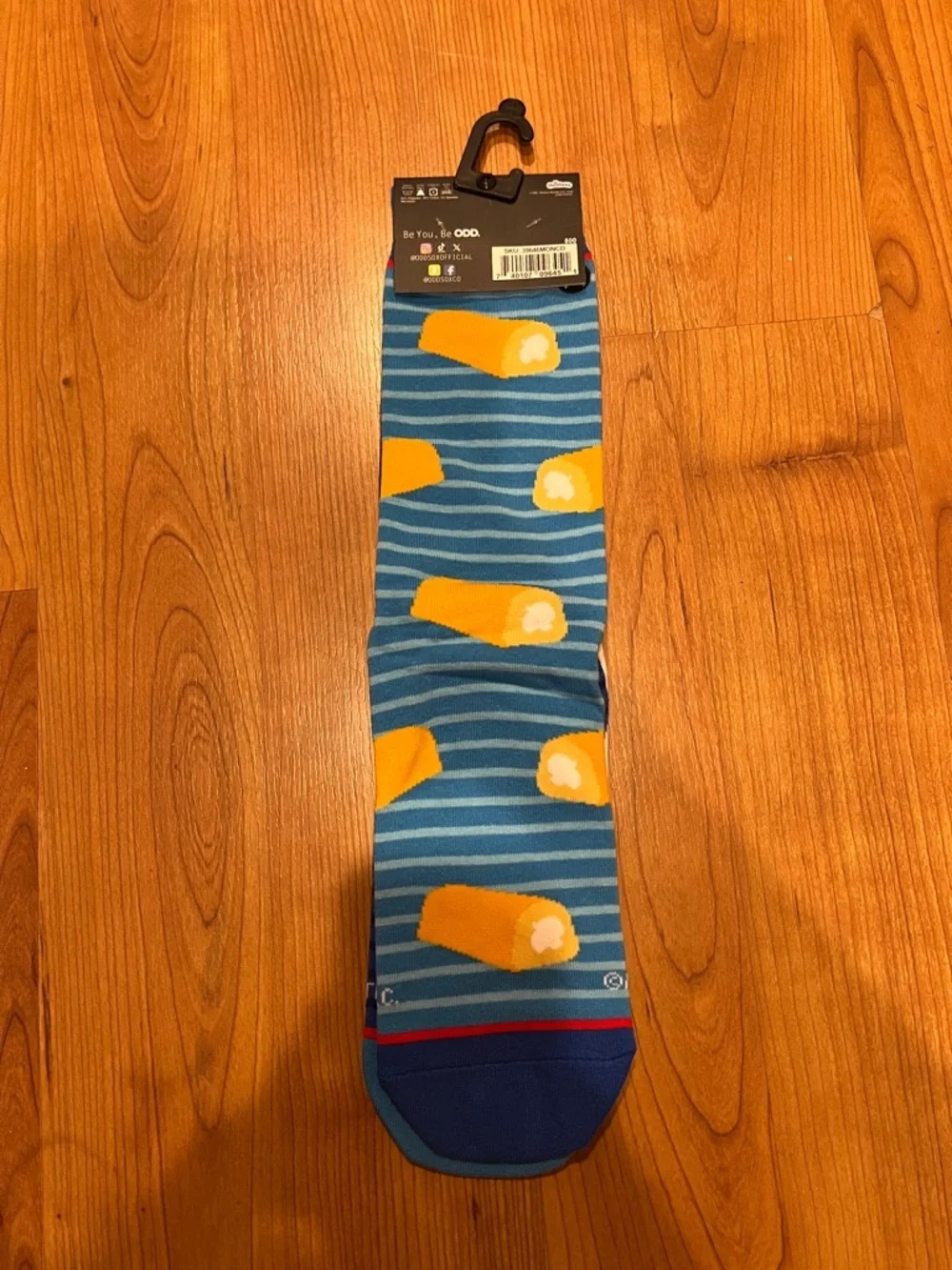 Twinkies Novelty Men's Crew Socks - Blue